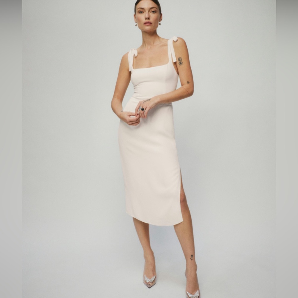Reformation Besse Ivory dress
